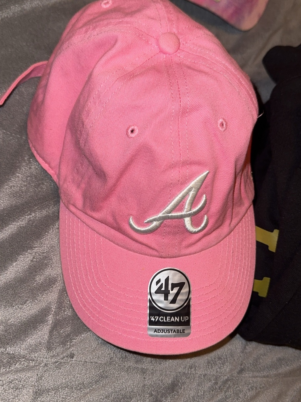 '47 Clean Up Pink Atlanta Braves Baseball Cap - Adjustable